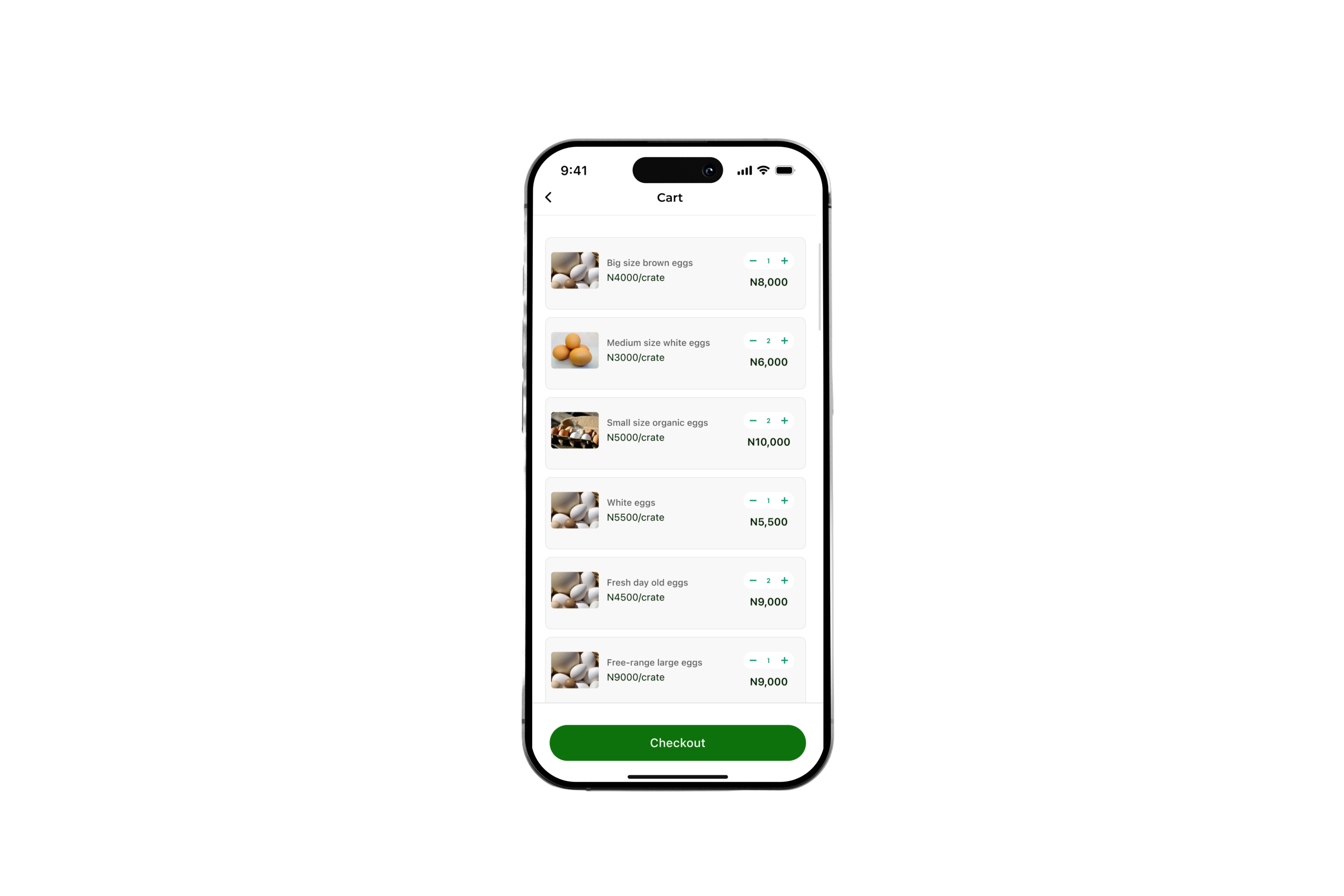 Freshness starts with trust. — app screen