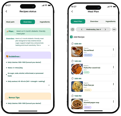 Planning meals shouldn't feel like work. — app screen