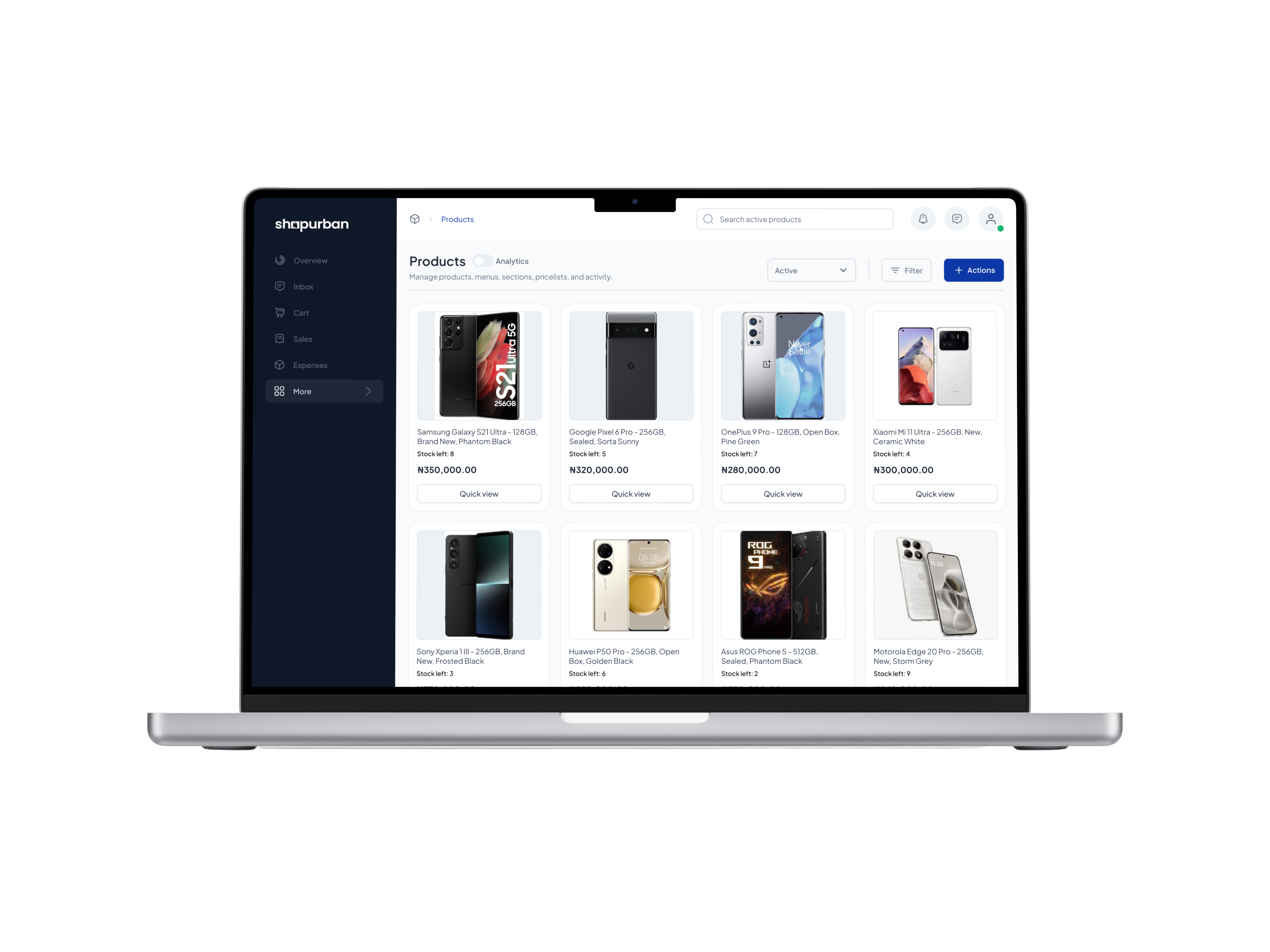 Giving businesses confidence in their inventory. — screen