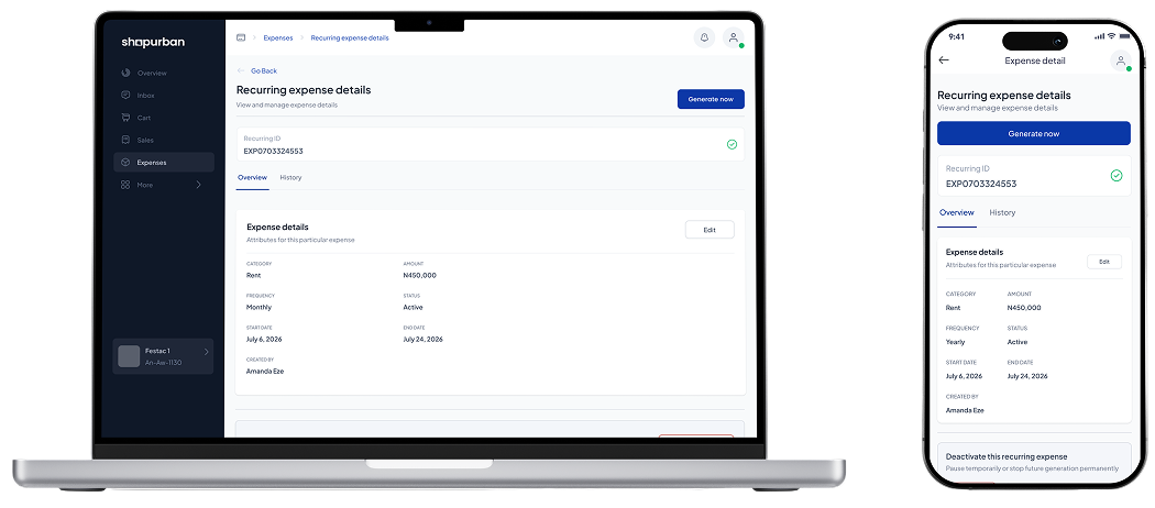 Bringing financial visibility to everyday operations. — screen