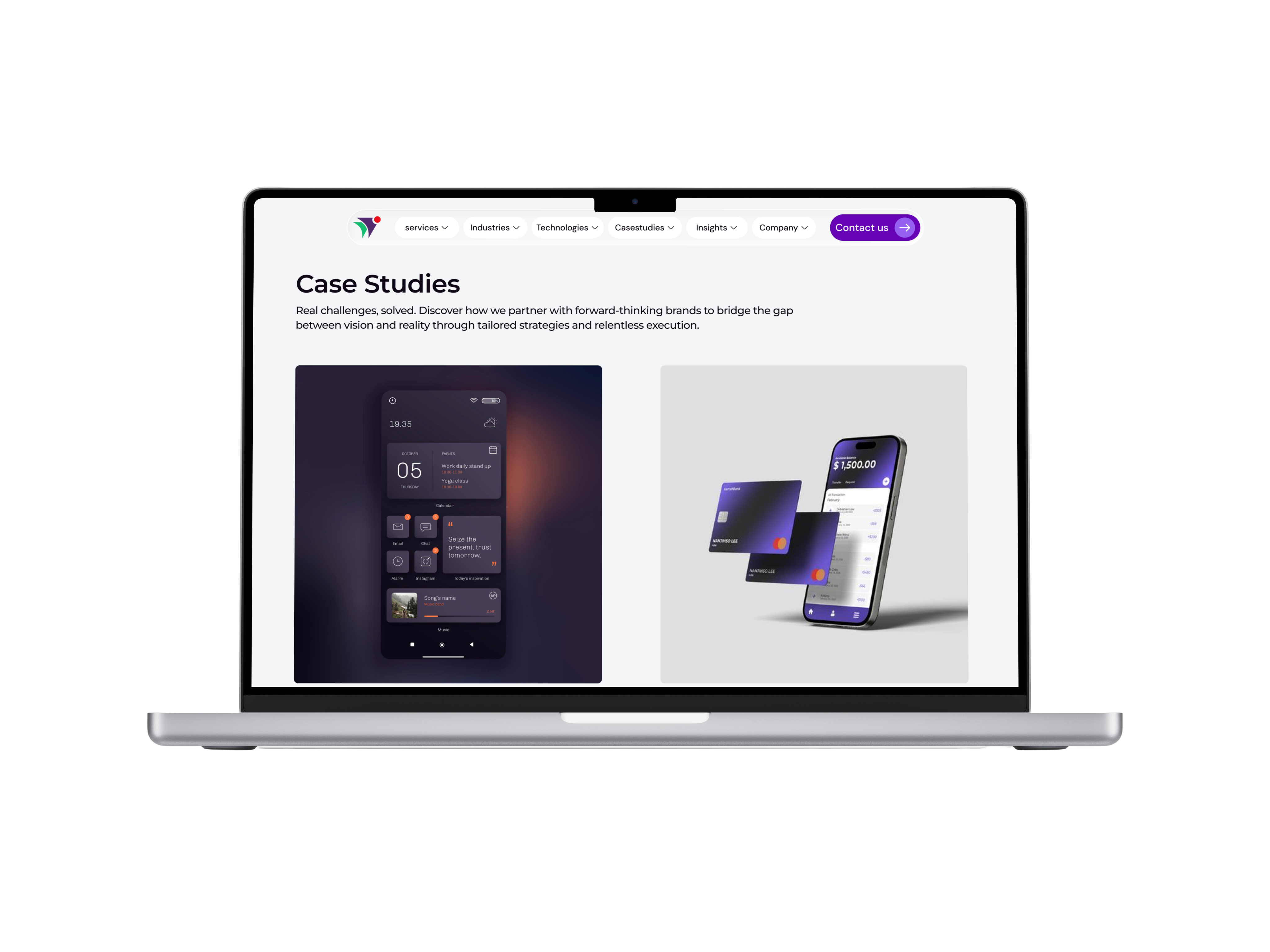 Building credibility through real work. — app screen